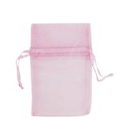 LIGHT PINK ORAGANZA DRAWSTRING BAGS 27238-BX